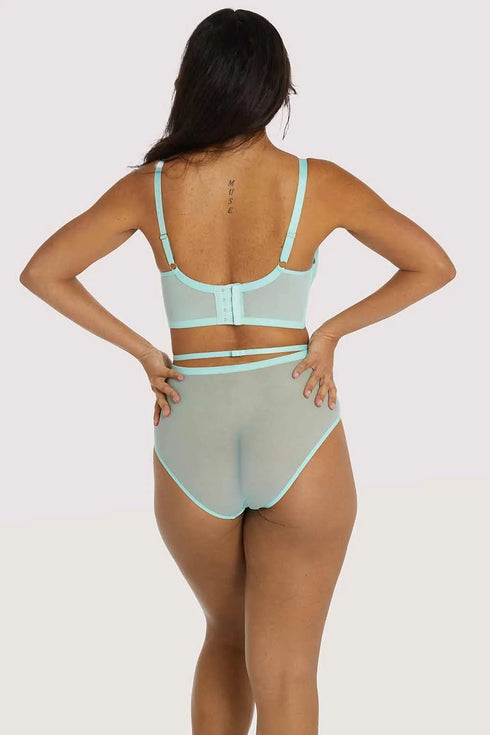Eddie Crossover Wrap Bra Full Bust - Aqua